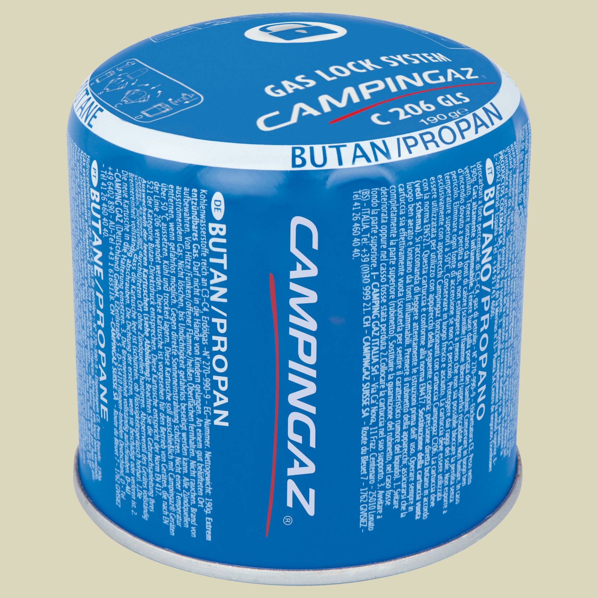Stechgaskartusche C 206 GLS 190g Volumen 314 ml Stechgaskartusche C 206 GLS 190g Volumen 314 ml von Campingaz