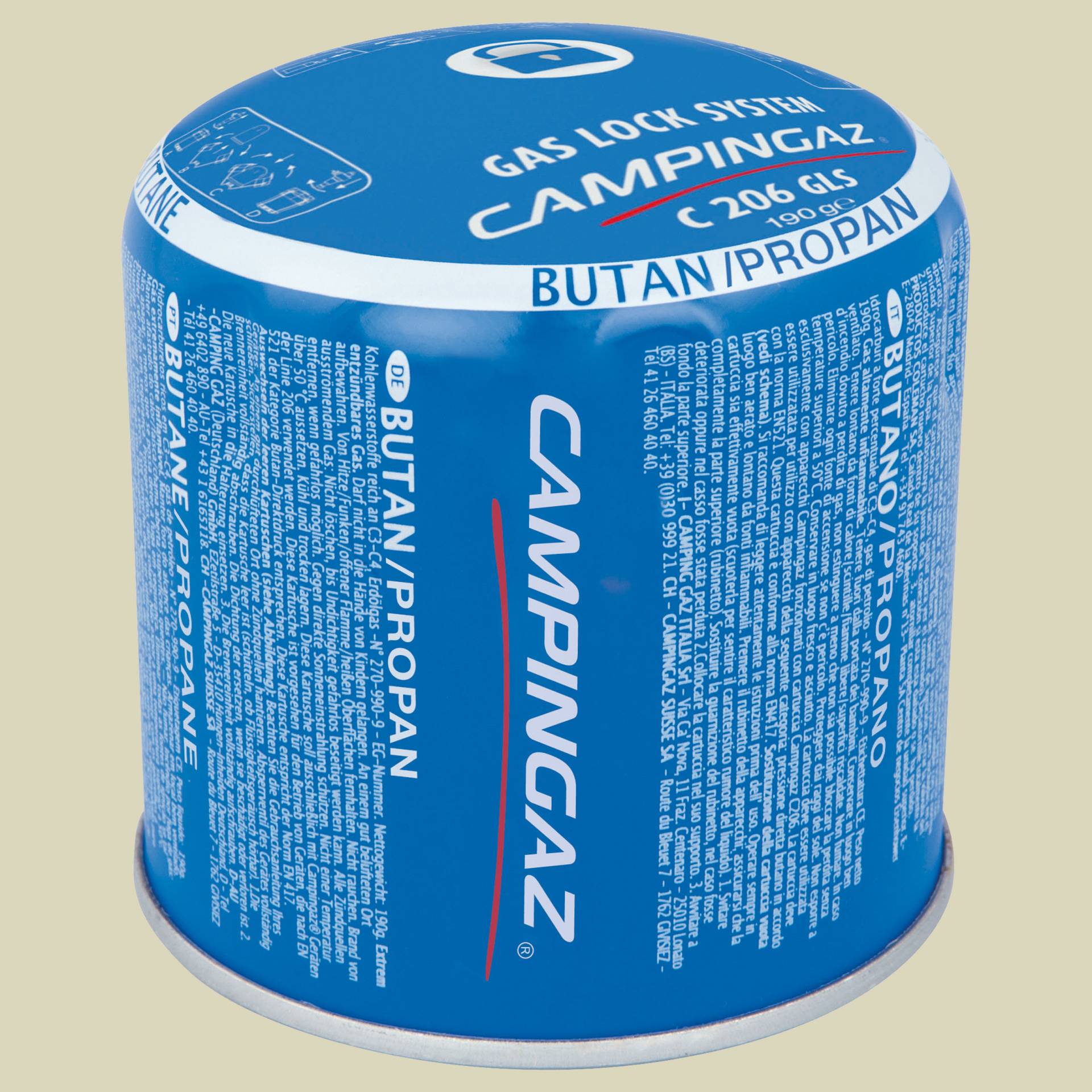 Stechgaskartusche C 206 GLS 190g Volumen 314 ml von Campingaz