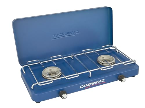 Campingaz kompakter Outdoor-/Tisch-/Gas-/Campingkocher Base Camp, 2 flammig, mit Deckel, 3.200 Watt, Blau Campingaz kompakter Outdoor-/Tisch-/Gas-/Campingkocher Base Camp, 2 flammig, mit Deckel, 3.200 Watt, Blau von Campingaz