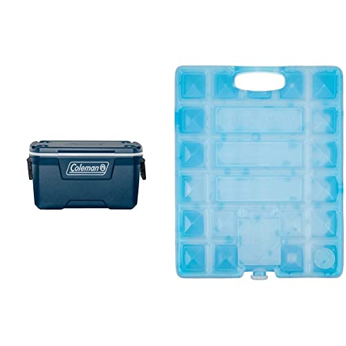 Coleman Xtreme 70QT Kühlbox, große Thermobox mit 66L Fassungsvermögen, hochwertige PU-Vollschaumkernisolierung & Campingaz Campingküche Freezpack, Blau von Campingaz