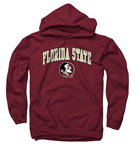 Florida State Seminolen Arch & Logo Gameday Sweatshirt mit Kapuze – Granat,, Herren, kastanienbraun von Campus Colors