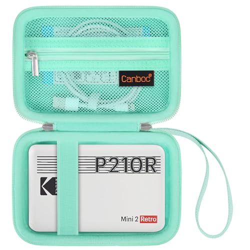 Canboc Tragetasche für Kodak Mini 2 Retro 4PASS tragbare Fotodrucker/KODAK Mini Shot 2 Retro 4PASS 2-in-1 Sofortbildkamera, Netztasche für Fotopapier und Kabel, Grün Canboc Tragetasche für Kodak Mini 2 Retro 4PASS tragbare Fotodrucker/KODAK Mini Shot 2 Retro 4PASS 2-in-1 Sofortbildkamera, Netztasche für Fotopapier und Kabel, Grün von Canboc