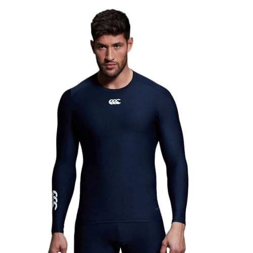 Canterbury Herren Thermoreg Base Layer Langarm-Unterhemd Oberteil, Navy, 4XL von Canterbury