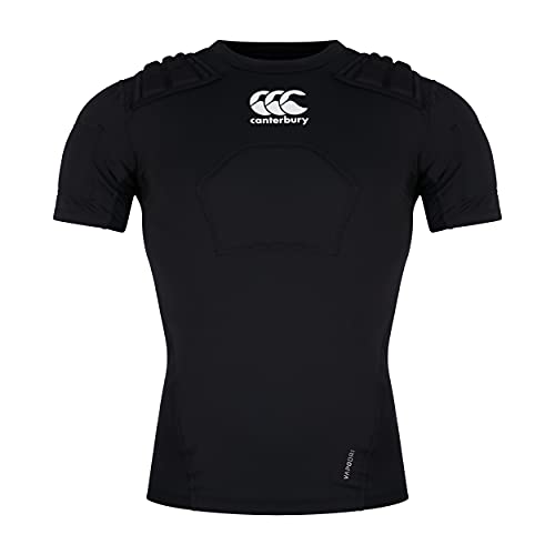 Canterbury Rugby Pro Protection Vest Schutzweste, Schwarz/Weiß/Silber, L von Canterbury