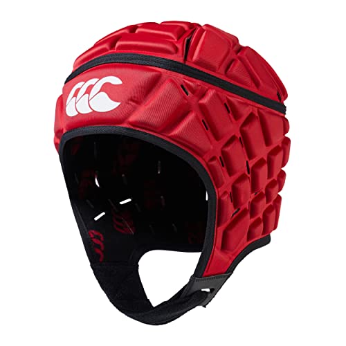 Canterbury CCC Rugby Raze Headguard, Scrum Cap, Full Coverage, Soft-Edged Chin Strap, Designed Holes Aid Ventilation, Foam Padding,Flag Red,XL Canterbury CCC Rugby Raze Headguard, Scrum Cap, Full Coverage, Soft-Edged Chin Strap, Designed Holes Aid Ventilation, Foam Padding,Flag Red,XL von Canterbury