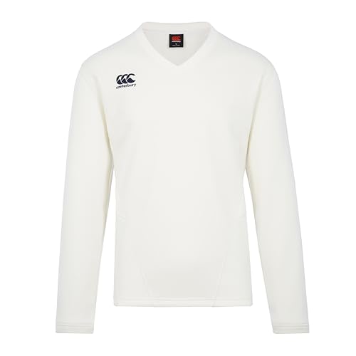 Canterbury Classic Long Sleeve Cricket Overshirt für Herren, Schwarz/Weiß, S von Canterbury