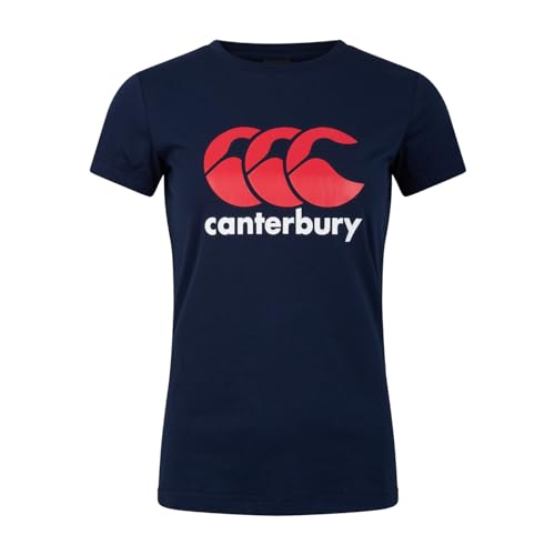 Canterbury Damen Logo T-Shirt, Navy, 44 von Canterbury