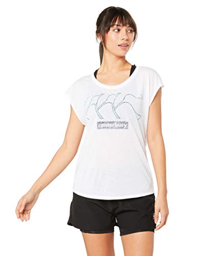 Canterbury Damen VapoShield Mit Lockerer Passform T-Shirt, Weiß, 8 Canterbury Damen VapoShield Mit Lockerer Passform T-Shirt, Weiß, 8 von Canterbury