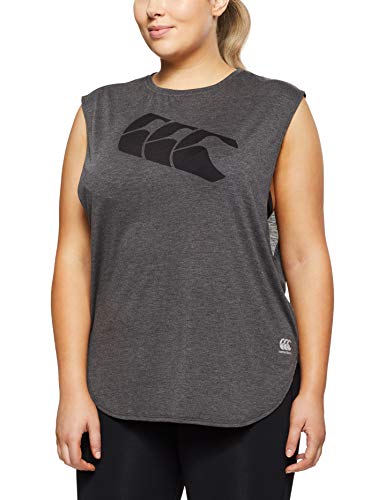 Canterbury Damen Passform Vapodri Shirt mit lockerer, Vantablack meliert/Tiefschwarz, 8, E661330-Y02-8 Canterbury Damen Passform Vapodri Shirt mit lockerer, Vantablack meliert/Tiefschwarz, 8, E661330-Y02-8 von Canterbury