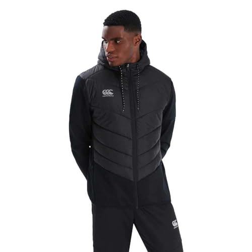 Canterbury Herren Hybrid Jacket V2 Jacke, Schwarz/Gunmetal Grey, L Canterbury Herren Hybrid Jacket V2 Jacke, Schwarz/Gunmetal Grey, L von Canterbury