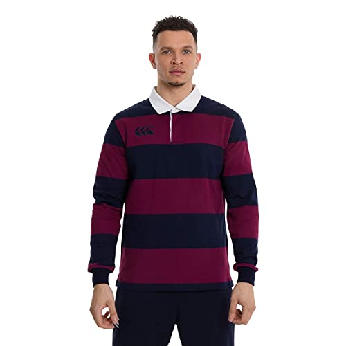 Canterbury Herren Long Sleeve Retro Hoop Jersey, kastanienbraun, XXL Canterbury Herren Long Sleeve Retro Hoop Jersey, kastanienbraun, XXL von Canterbury