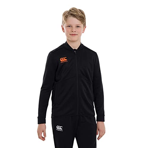 Canterbury Jungen Durchgehender Reißverschluss Jacke, Schwarz, 38 von Canterbury