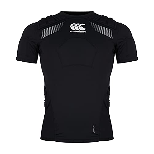 Canterbury Rugby Elite Protection Vest Schutzweste, Schwarz/Weiß/Silber, XXL Canterbury Rugby Elite Protection Vest Schutzweste, Schwarz/Weiß/Silber, XXL von Canterbury