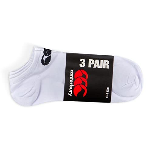 Canterbury Unisex Trainer 3 Pack Socken, weiß/schwarz, L Canterbury Unisex Trainer 3 Pack Socken, weiß/schwarz, L von Canterbury