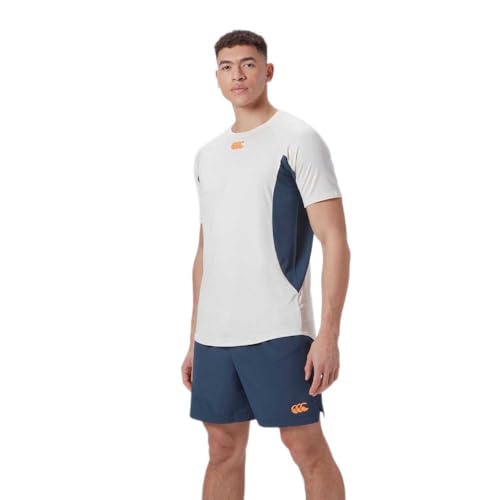 Canterbury Vapodri Superlight T-Shirt für Herren, Whitecap Gray/Midnight Navy, 3XL Canterbury Vapodri Superlight T-Shirt für Herren, Whitecap Gray/Midnight Navy, 3XL von Canterbury