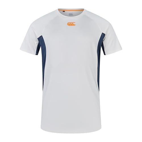 Canterbury Vapodri Superlight T-Shirt für Herren, Whitecap Gray/Midnight Navy, XS von Canterbury