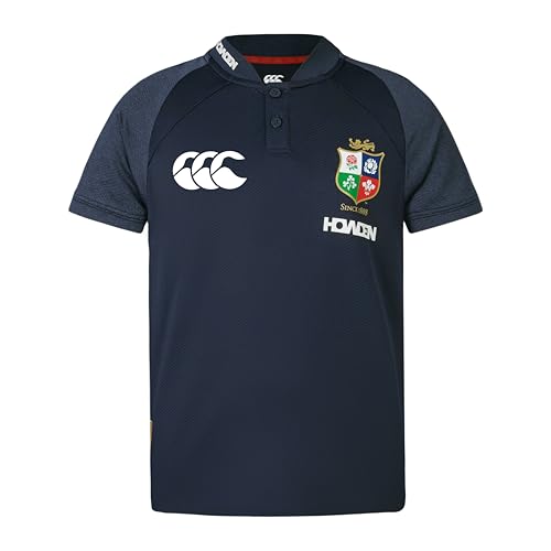 Canterbury Unisex Kinder British and Irish Lions Poly Hemd, Dark Sapphire, 116 EU von Canterbury