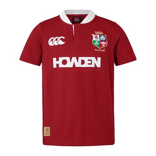 Canterbury of New Zealand British and Irish Lions Ss Classic, Unisex-Kinder Hemd, Red Dahlia, von Canterbury