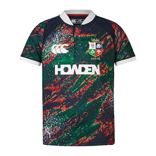 Canterbury of New Zealand British and Irish Lions Warm Up, Unisex-Kinder Hemd, Dark Sapphire/Red Dahlia/Egret/Scarab, Canterbury of New Zealand British and Irish Lions Warm Up, Unisex-Kinder Hemd, Dark Sapphire/Red Dahlia/Egret/Scarab, von Canterbury