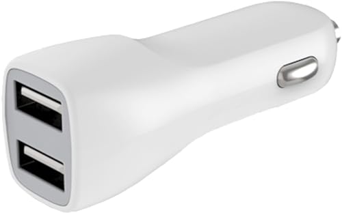 Kfz-Ladegerät, Doppel-USB, 2 A + 1 A, Weiß Kfz-Ladegerät, Doppel-USB, 2 A + 1 A, Weiß von Cao