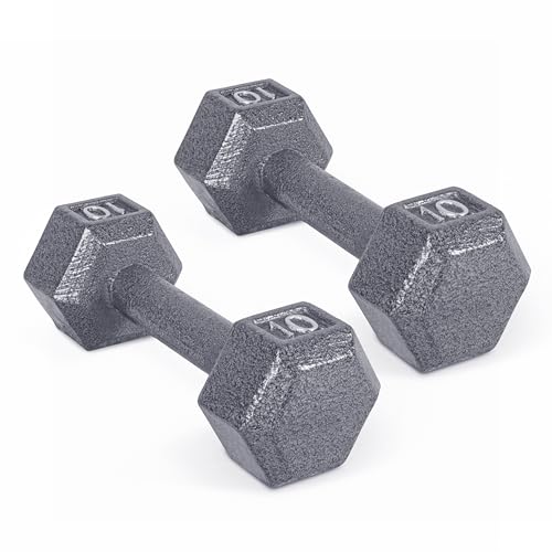 CAP Barbell Gusseisen Hex Hantel Paar 4,5 kg von Cap Barbell