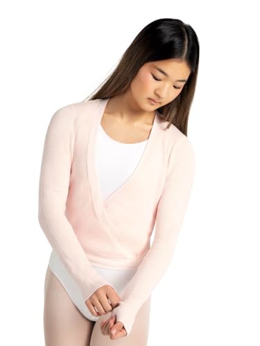 Capezio Damen Ribbed Knit Wrap Sweater Wickelpullover., Rose, S EU Capezio Damen Ribbed Knit Wrap Sweater Wickelpullover., Rose, S EU von Capezio