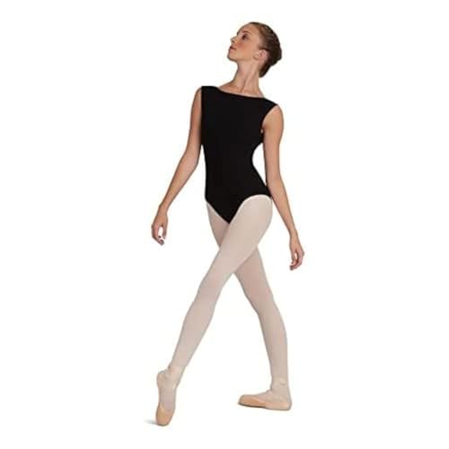 Capezio 126 Gymnastikanzug mit Kragen Boot, klassisch M Schwarz von Capezio