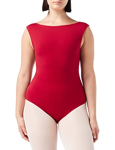 Capezio 126 Klassischer Gymnastikanzug mit Bootkragen M Granat von Capezio