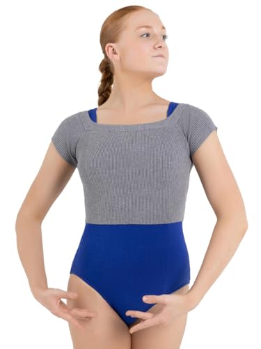 Capezio 126 Ribbed Knit Cropped Sweater Aufwärmstrick, Grau Meliert, XS Capezio 126 Ribbed Knit Cropped Sweater Aufwärmstrick, Grau Meliert, XS von Capezio