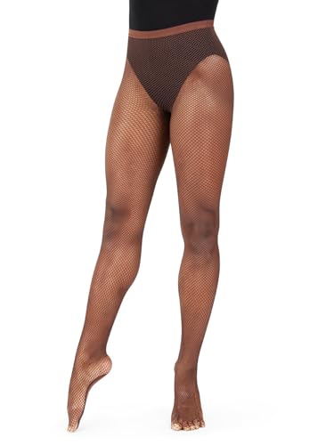 Capezio Women's Professional Fishnet Seamless Tight Strumpfhose, kastanienbraun, MEDIUM Tall von Capezio