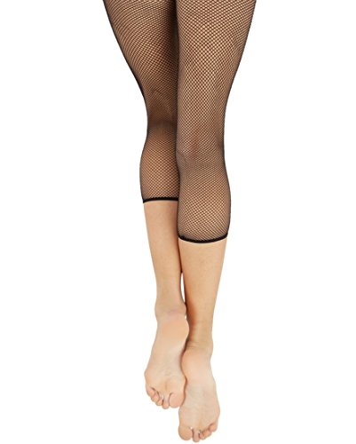 Capezio 3409W Crop Studio Netzstrumpfhose – Karamell, Large-x-Large von Capezio