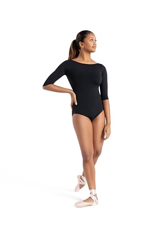 Capezio Boatneck 3/4 Sleeve Leotard, Black, X-Small Capezio Boatneck 3/4 Sleeve Leotard, Black, X-Small von Capezio