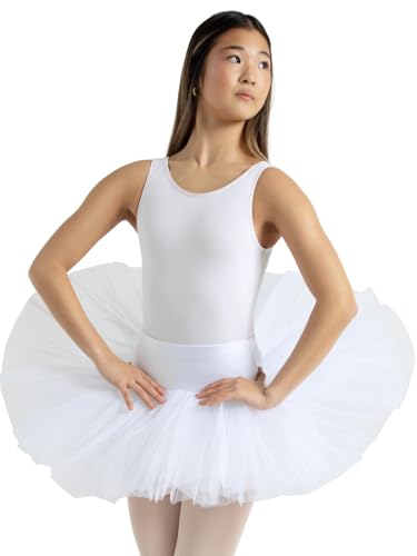 Capezio Damen 10391 Übungs-Tutu Für Erwachsene, Weiß, S EU von Capezio