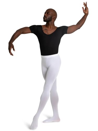 Capezio Women's Ultra Soft Footed Tight with Self-Knit Waistband Ultraweicher, Enger, selbstgestrickter Stoff, Weiß, S-M Capezio Women's Ultra Soft Footed Tight with Self-Knit Waistband Ultraweicher, Enger, selbstgestrickter Stoff, Weiß, S-M von Capezio
