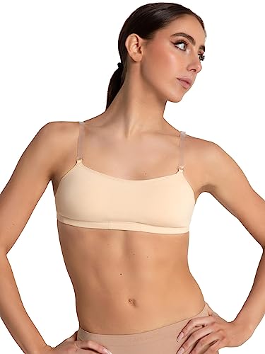 Capezio Damen Camisole Bra w/BraTek BH Top, Nude, M von Capezio