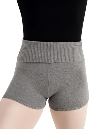 Capezio Damen Foldover Boyshort, Grau, XL EU Capezio Damen Foldover Boyshort, Grau, XL EU von Capezio