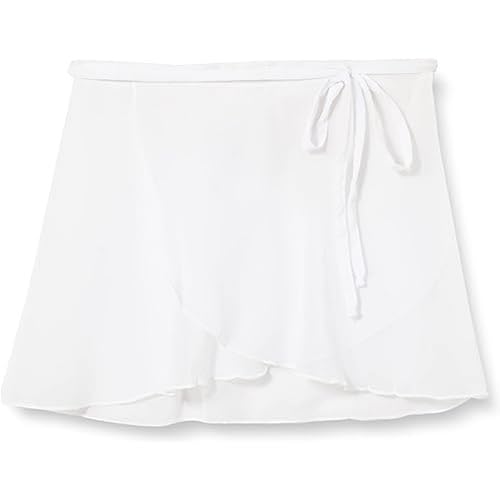 Capezio Damen Classic Chiffon Wrap Skirt Strickrock, weiß, ML von Capezio