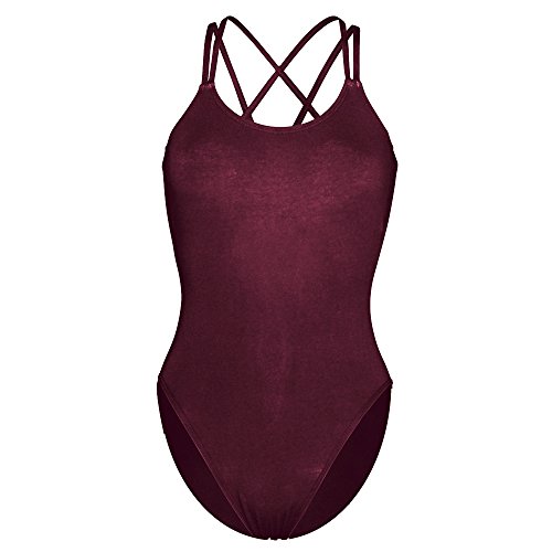 Capezio Damen Double Strap Camisole Leotard Classic, burgunderfarben, S von Capezio