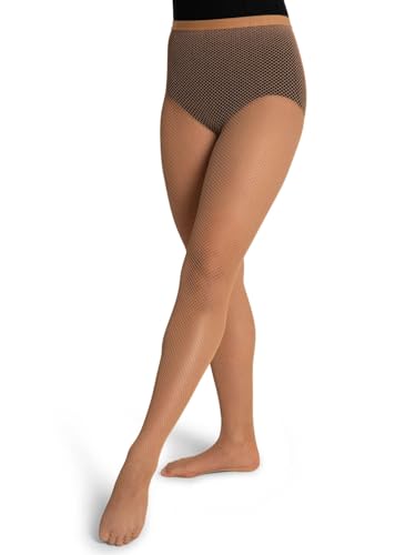 Capezio Damen Professional Fishnet Seamless Tight Strumpfhose, braun (Toasted Almond), XL von Capezio