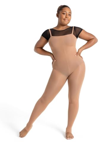 Capezio Damen Ultraweiche Steigbügel-Body-Tight Körpereng anliegend, Beige, XXL Größen Capezio Damen Ultraweiche Steigbügel-Body-Tight Körpereng anliegend, Beige, XXL Größen von Capezio