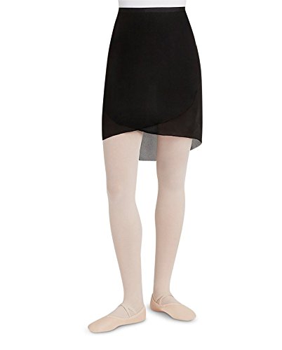 Capezio Georgette Long Wrap Skirt, Black, Petite/Small von Capezio