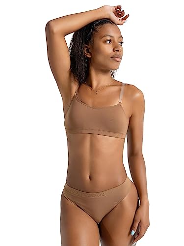 Capezio Damen Camisole W/Bratek® Sports Bra, Mokka, M EU Capezio Damen Camisole W/Bratek® Sports Bra, Mokka, M EU von Capezio