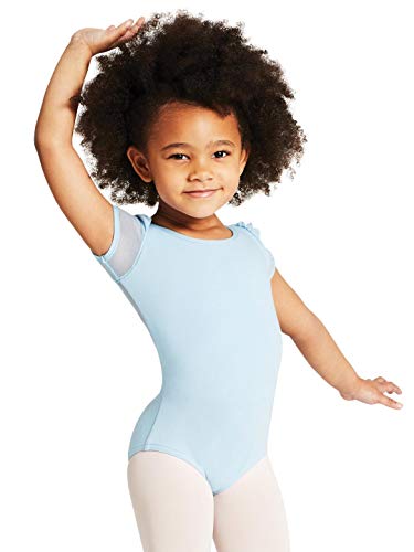 Capezio Puff Sleeve Keyhole Back Leotard - Girls, Light Blue, Intermediate von Capezio