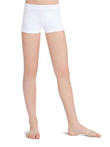 Capezio Team Basic Boys Cut Low Rise Short- Girls, White, Intermediate von Capezio