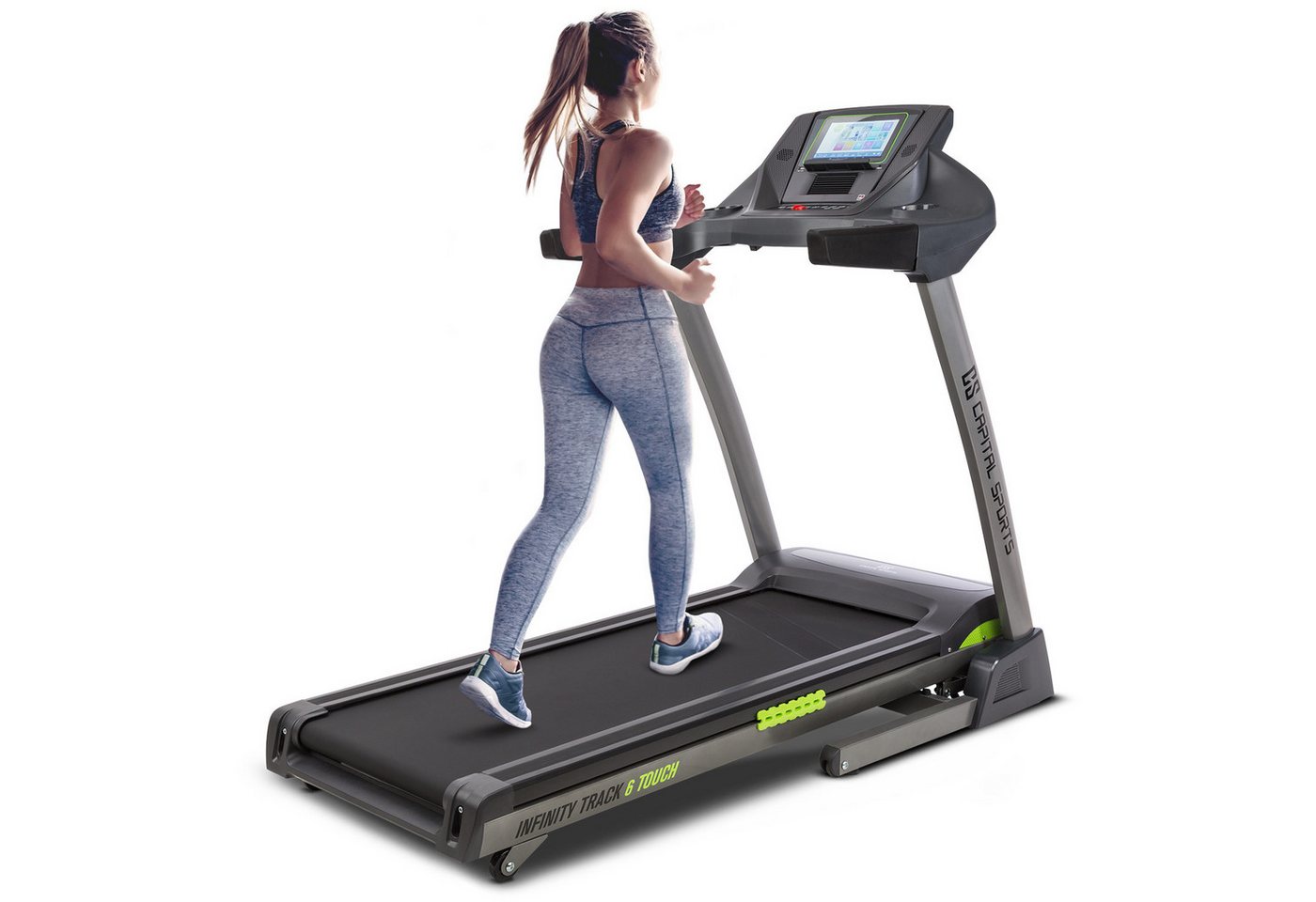 Capital Sports Laufband Infinity Track 6.0, Treadmill Laufbahn mit Pulssensor 36 Programme klappbar Bodenrollen Capital Sports Laufband Infinity Track 6.0, Treadmill Laufbahn mit Pulssensor 36 Programme klappbar Bodenrollen von Capital Sports