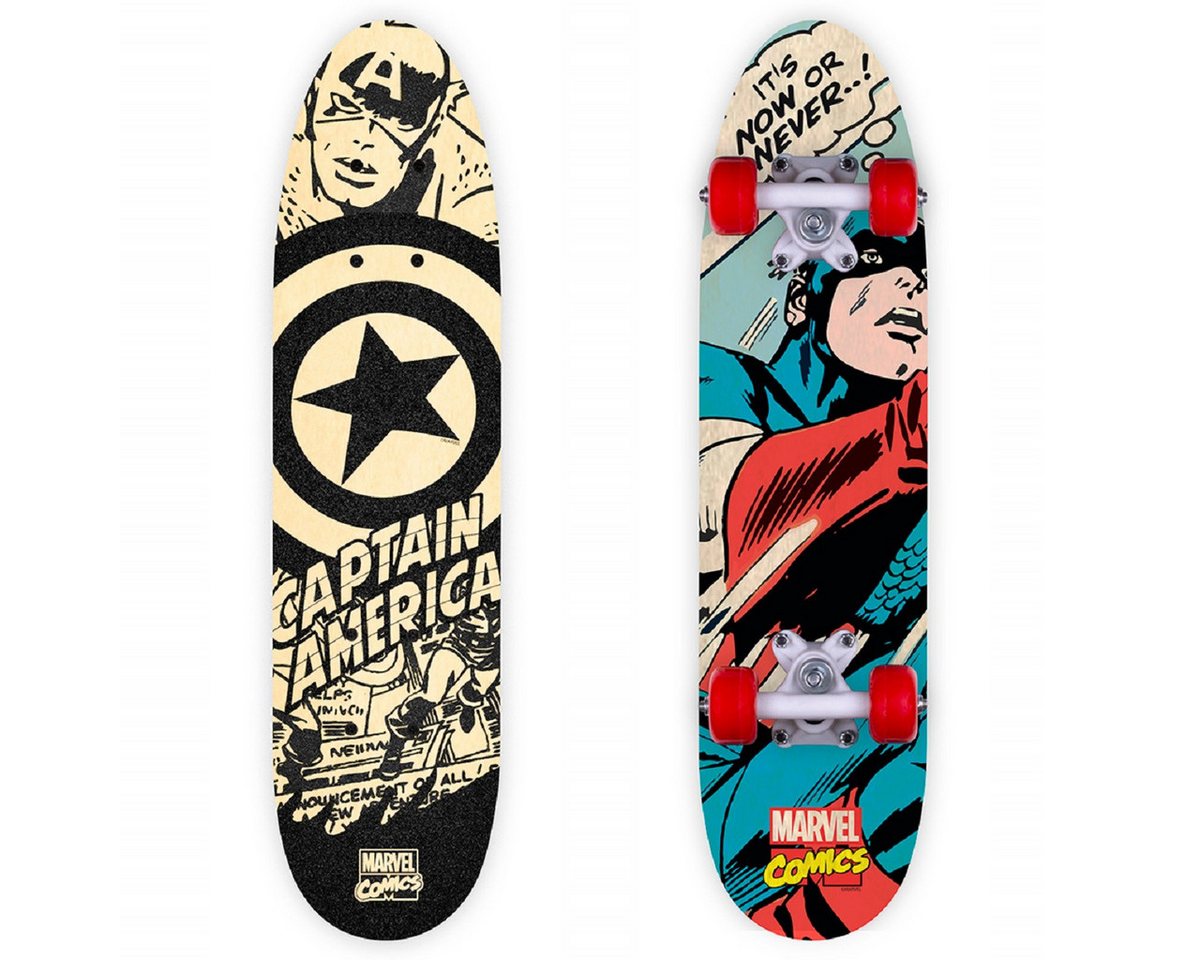 Captain America Skateboard Robustes Ahornholz mit 95A PVC-Rädern Captain America Skateboard Robustes Ahornholz mit 95A PVC-Rädern von Captain America