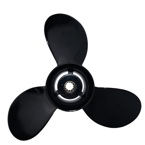 CAPTAIN Außenbord-Propeller aus Aluminium mit 12 Zähnen, passend für Mercury-Motoren 8 PS, 9,9 PS, 4-Takt, 8,9 x 9,5, OEM-Requisite von Captain