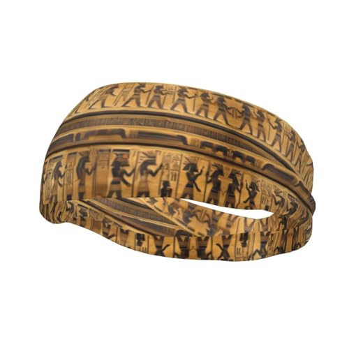 Ägypten Hieroglyphen Schweißbänder Sport-Stirnband für Damen und Herren – zum Laufen, Radfahren, Fußball für Damen und Herren von CarXs