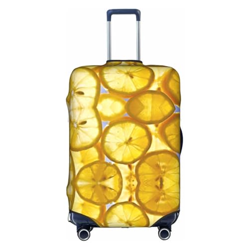Dehnbare Kofferhülle mit Sternenhimmel, doppelseitiger Druck, Reisegepäck-Zubehör, Zitronenscheiben, M von CarXs