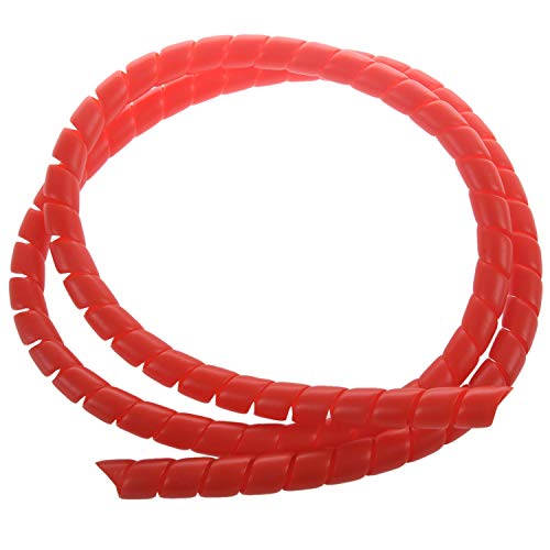 Carerina Roller Linie Spiral Farb Tube Schutz 1M LäNge Wickel HüLsen für M365 Pro ZubehöR Rot von Carerina